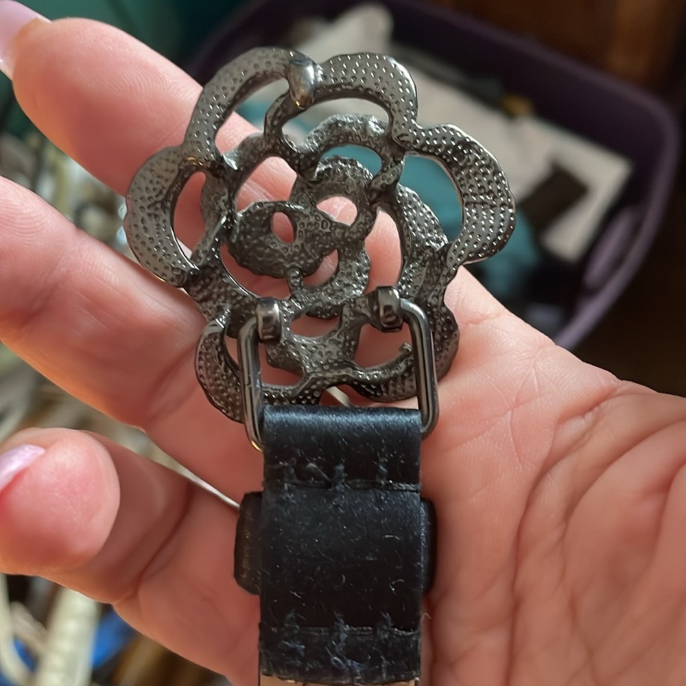 Beautiful Blingy Vintage Talbots Navy belt. - Picture 4 of 4